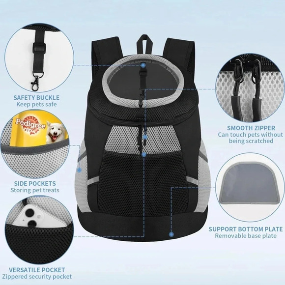 NEW Dog Carrier Backpack For Small Dogs Breathable Head Out Design - Picture 5 of 7